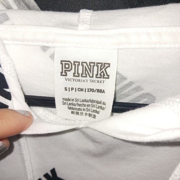 PINK Victoria's Secret LOVE PINK Graphic letters long sleeve hoodie shirt - Picture 6 of 11